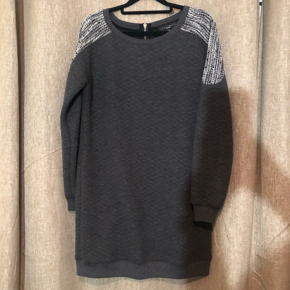Cozy Gray Sweater Dress